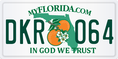 FL license plate DKRO64