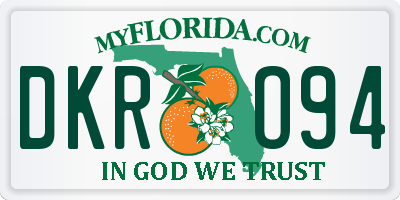 FL license plate DKRO94