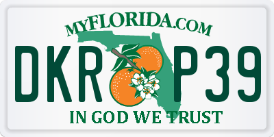 FL license plate DKRP39