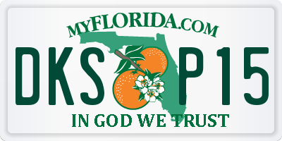 FL license plate DKSP15