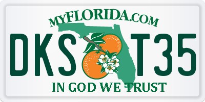 FL license plate DKST35