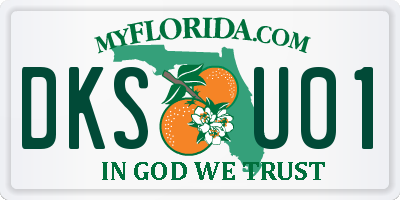 FL license plate DKSU01