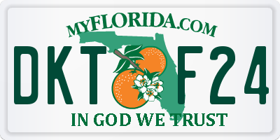 FL license plate DKTF24