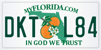 FL license plate DKTL84