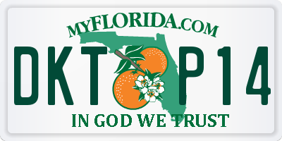 FL license plate DKTP14