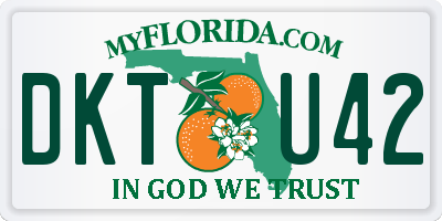 FL license plate DKTU42
