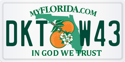FL license plate DKTW43