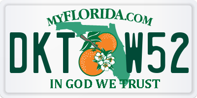 FL license plate DKTW52