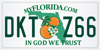 FL license plate DKTZ66