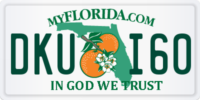 FL license plate DKUI60