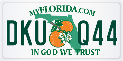 FL license plate DKUQ44