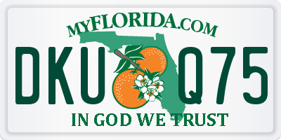 FL license plate DKUQ75