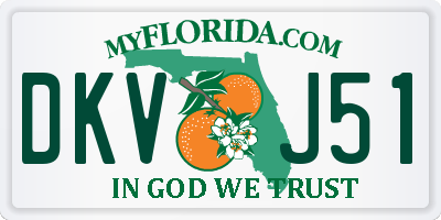 FL license plate DKVJ51