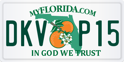 FL license plate DKVP15