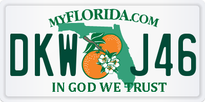 FL license plate DKWJ46