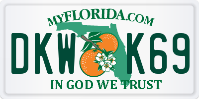 FL license plate DKWK69