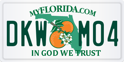 FL license plate DKWM04