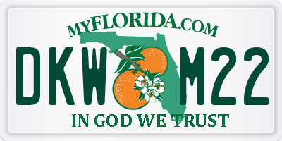 FL license plate DKWM22