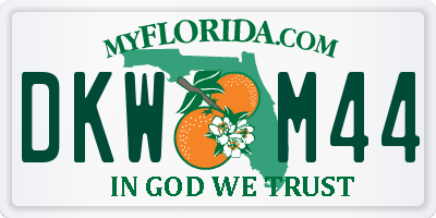 FL license plate DKWM44