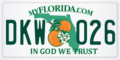 FL license plate DKWO26