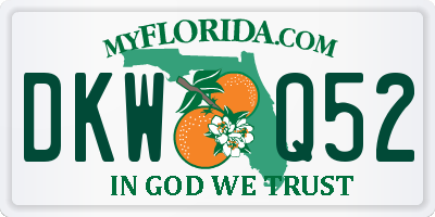 FL license plate DKWQ52