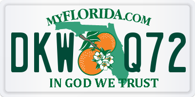 FL license plate DKWQ72