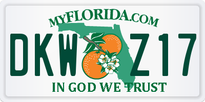 FL license plate DKWZ17