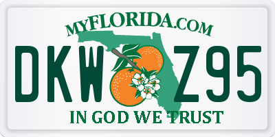 FL license plate DKWZ95