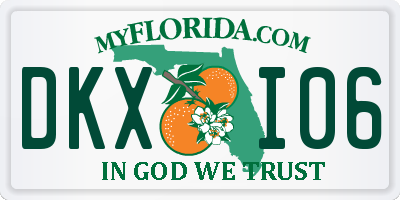 FL license plate DKXI06