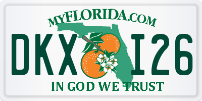 FL license plate DKXI26