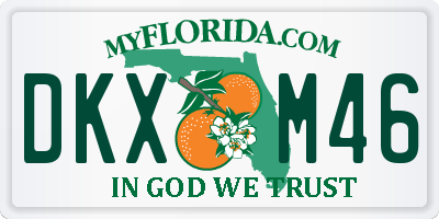 FL license plate DKXM46