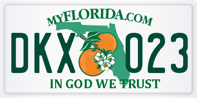 FL license plate DKXO23