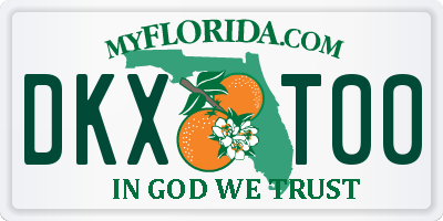 FL license plate DKXT00