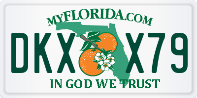 FL license plate DKXX79