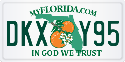 FL license plate DKXY95