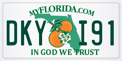 FL license plate DKYI91