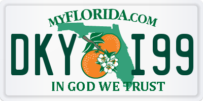 FL license plate DKYI99