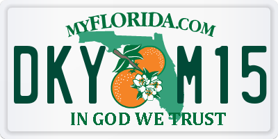 FL license plate DKYM15