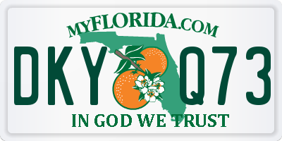 FL license plate DKYQ73