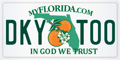 FL license plate DKYT00