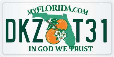FL license plate DKZT31