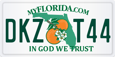 FL license plate DKZT44