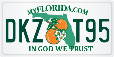 FL license plate DKZT95
