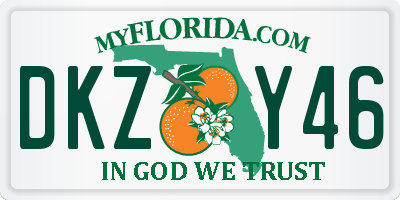 FL license plate DKZY46