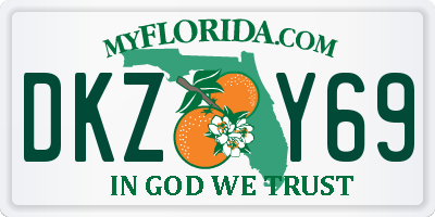 FL license plate DKZY69