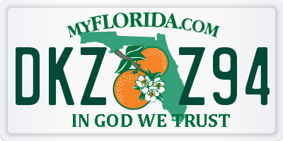 FL license plate DKZZ94