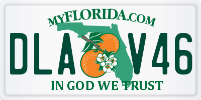 FL license plate DLAV46