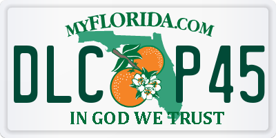 FL license plate DLCP45