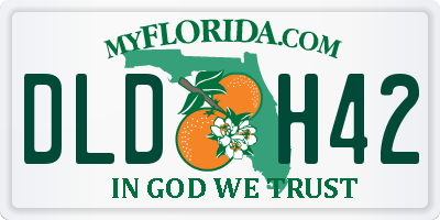 FL license plate DLDH42