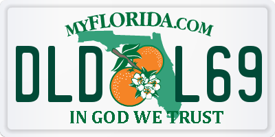 FL license plate DLDL69